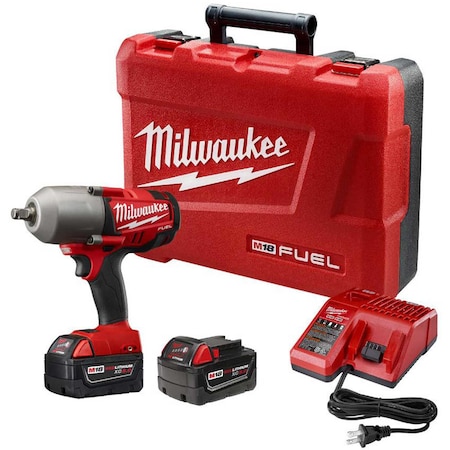Milwaukee Tool M18 FUEL 1/2 High Torque Impact Wrench W/ Ring Kit, 2767-22 2767-22 R